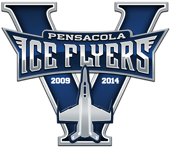 pensacola ice flyers 2014 anniversary logo iron on transfers for clothing